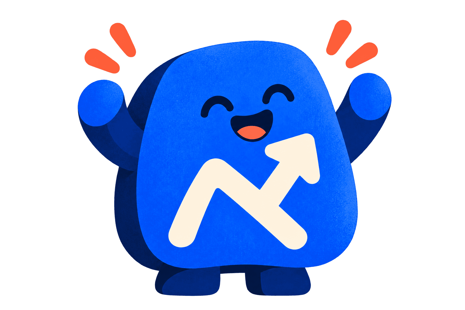Rune Buddy jumping with joy